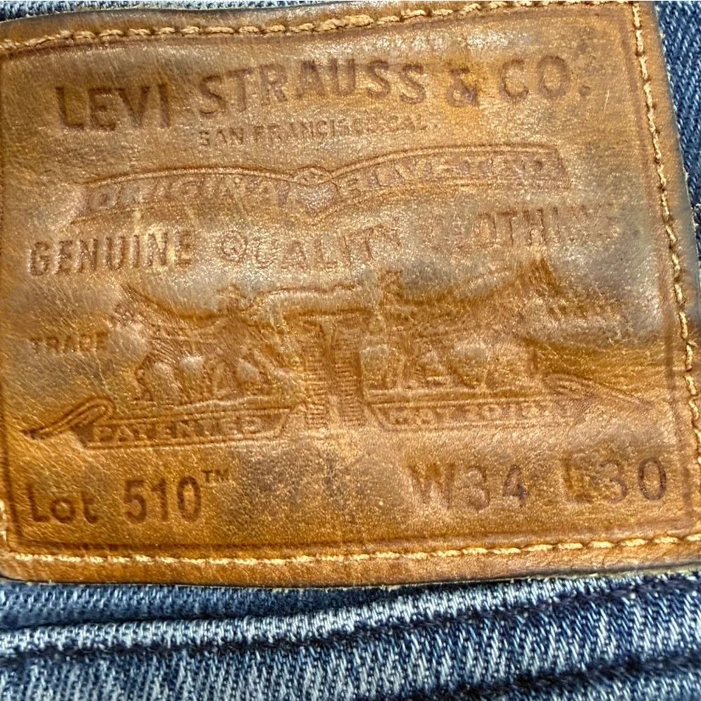 Levi's Lot 510 Mid Rise Skinny Fit Denim Jeans Size 34 x 30 Men’s